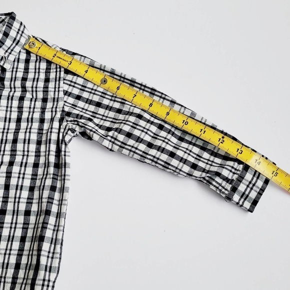 Gymboree 2T Plaid Button Up Black & White Holiday Dress - Picture 4 of 6